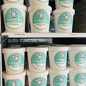 humble cow pints stacked